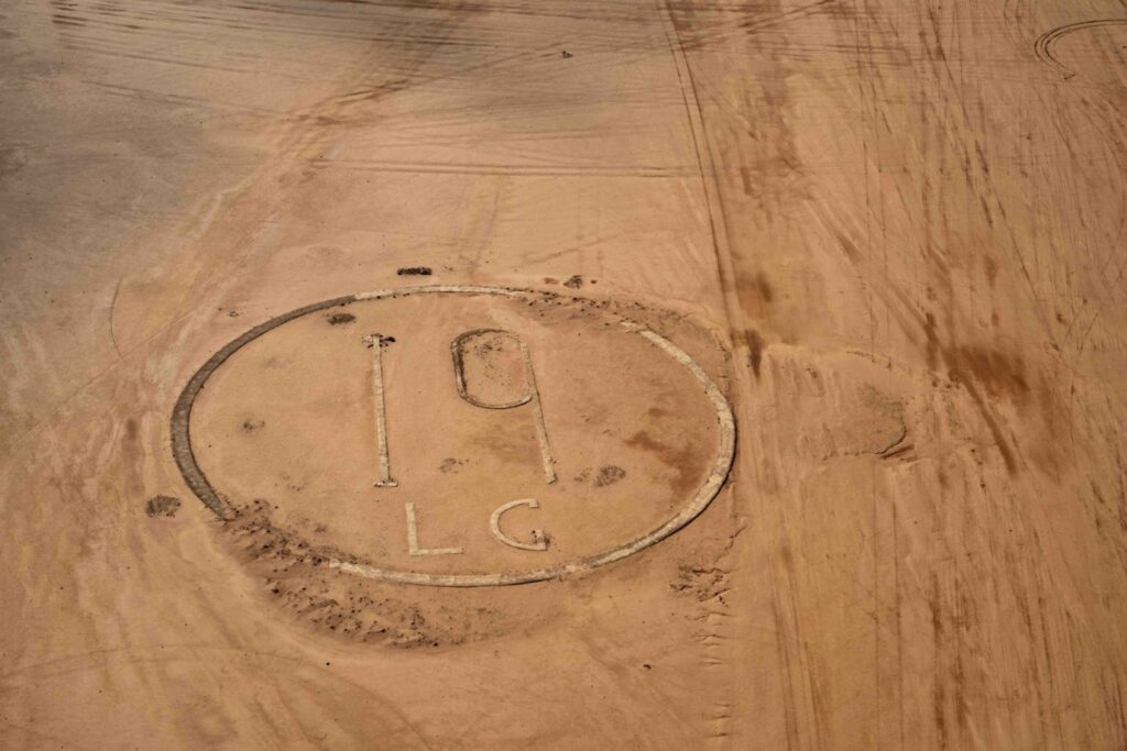 Figure 2b A Landing Ground marker (LG 19) probably at least 100 years old. © APAAME. Photo by Firas Bqa’in. APAAME_20251209_ FB-0123.
